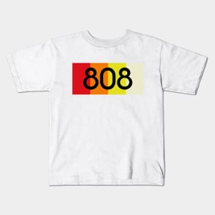 TR-808 STRIPES & FONT #5 Kids T-Shirt